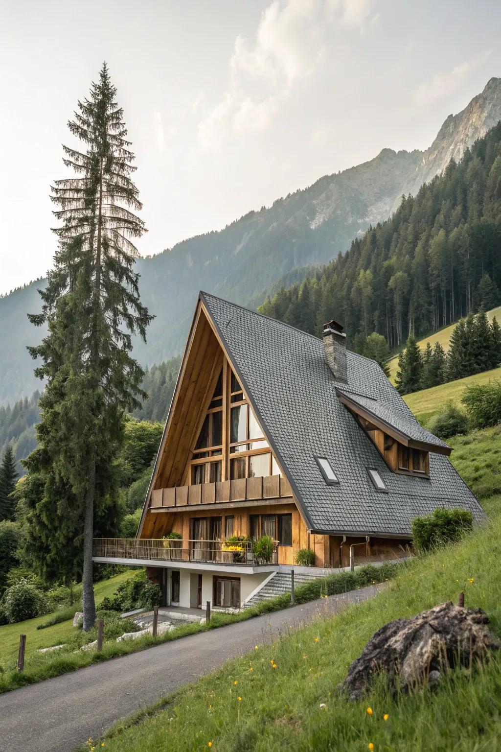 A distinctive roof adds character and function.