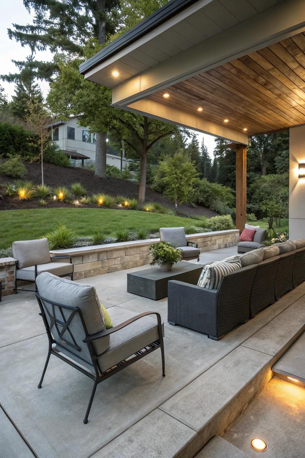 Comfortable seating enhances both style and usability of your patio.