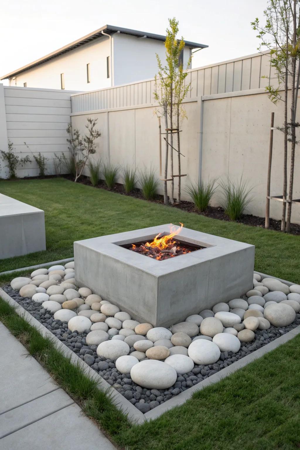 Concrete chic for a modern look.