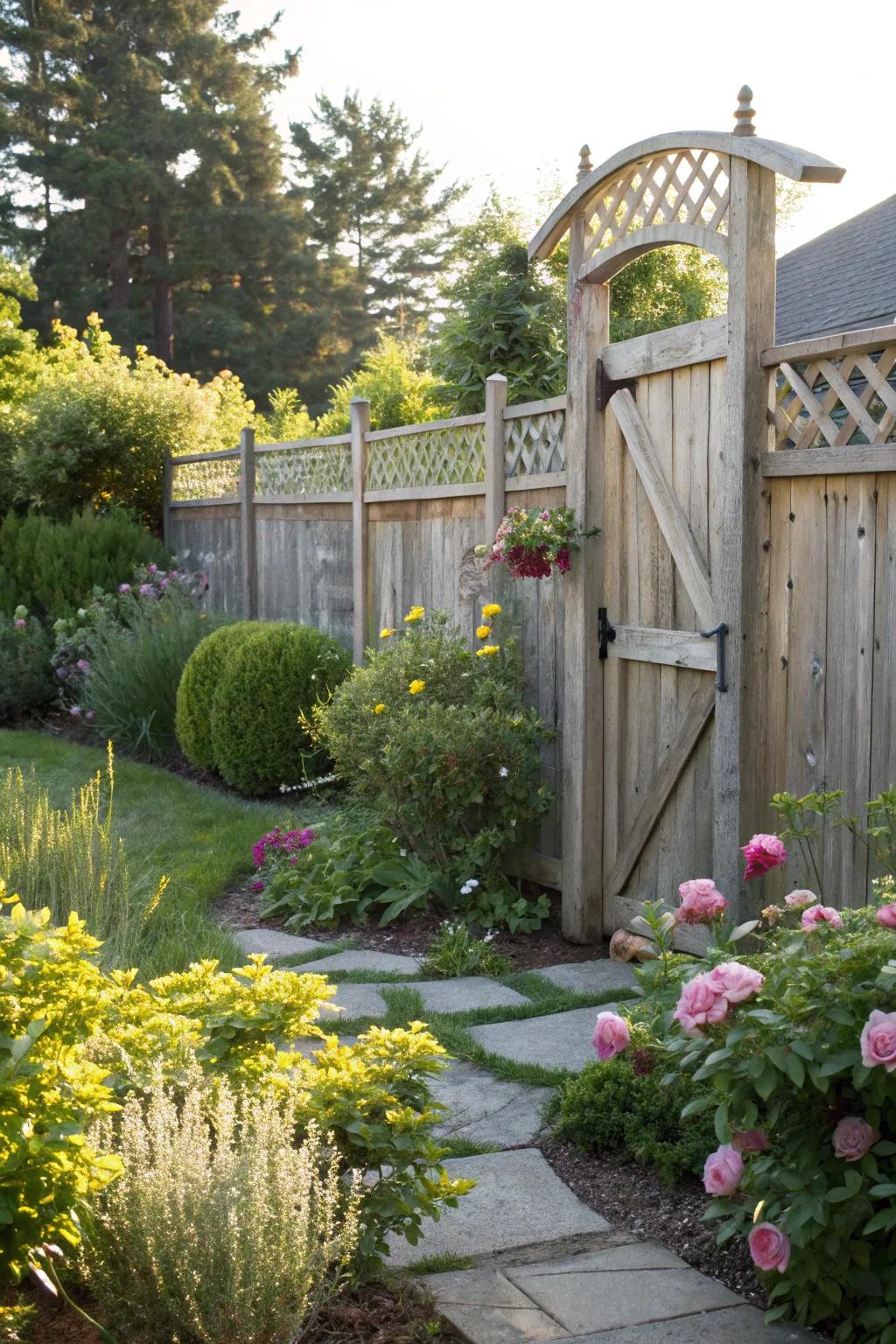 Lattice tops add charm and light to your fence design.