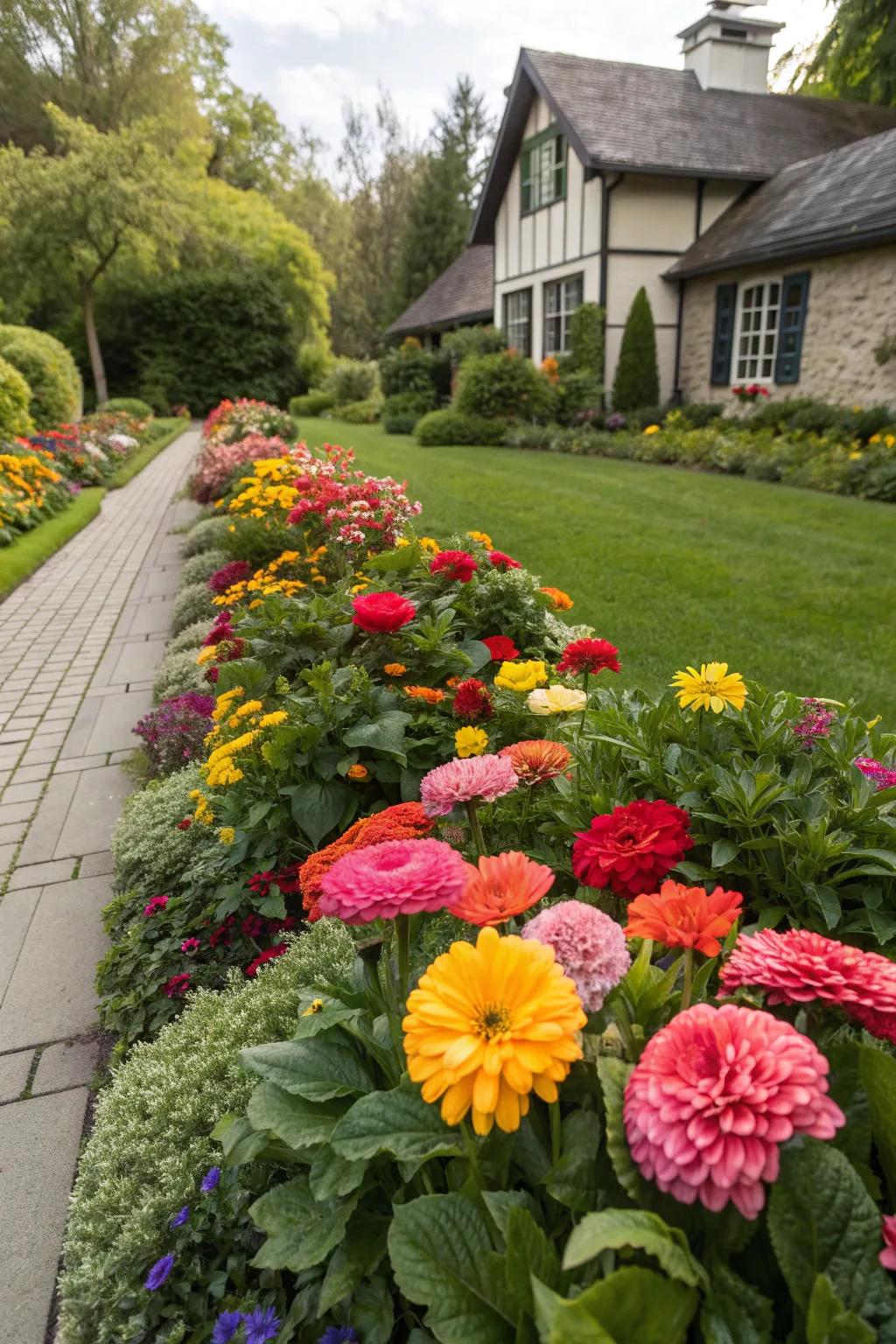 Enjoy blooms in every season with artificial flowering plants.