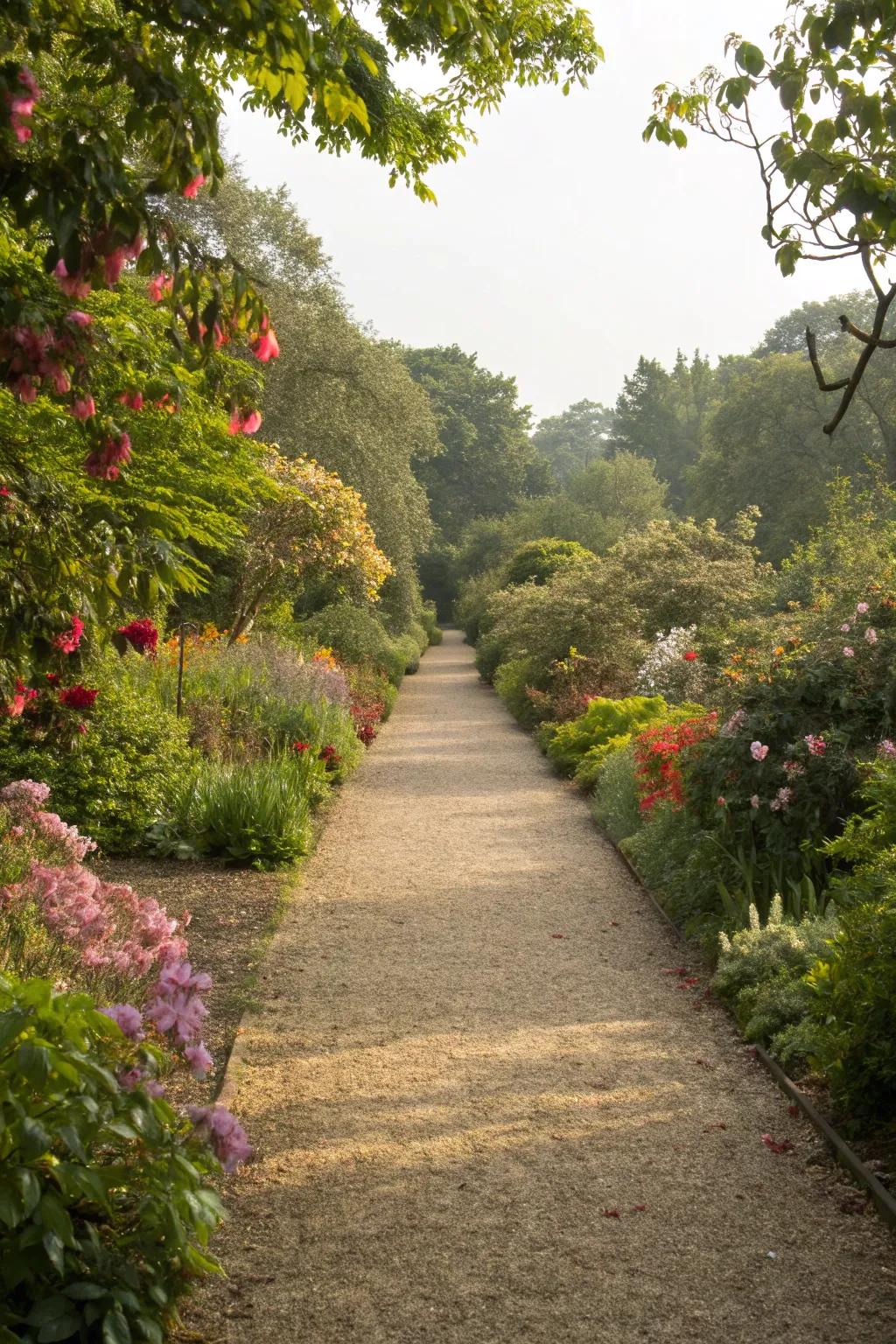 Enjoy the simplicity and ease of a gravel path