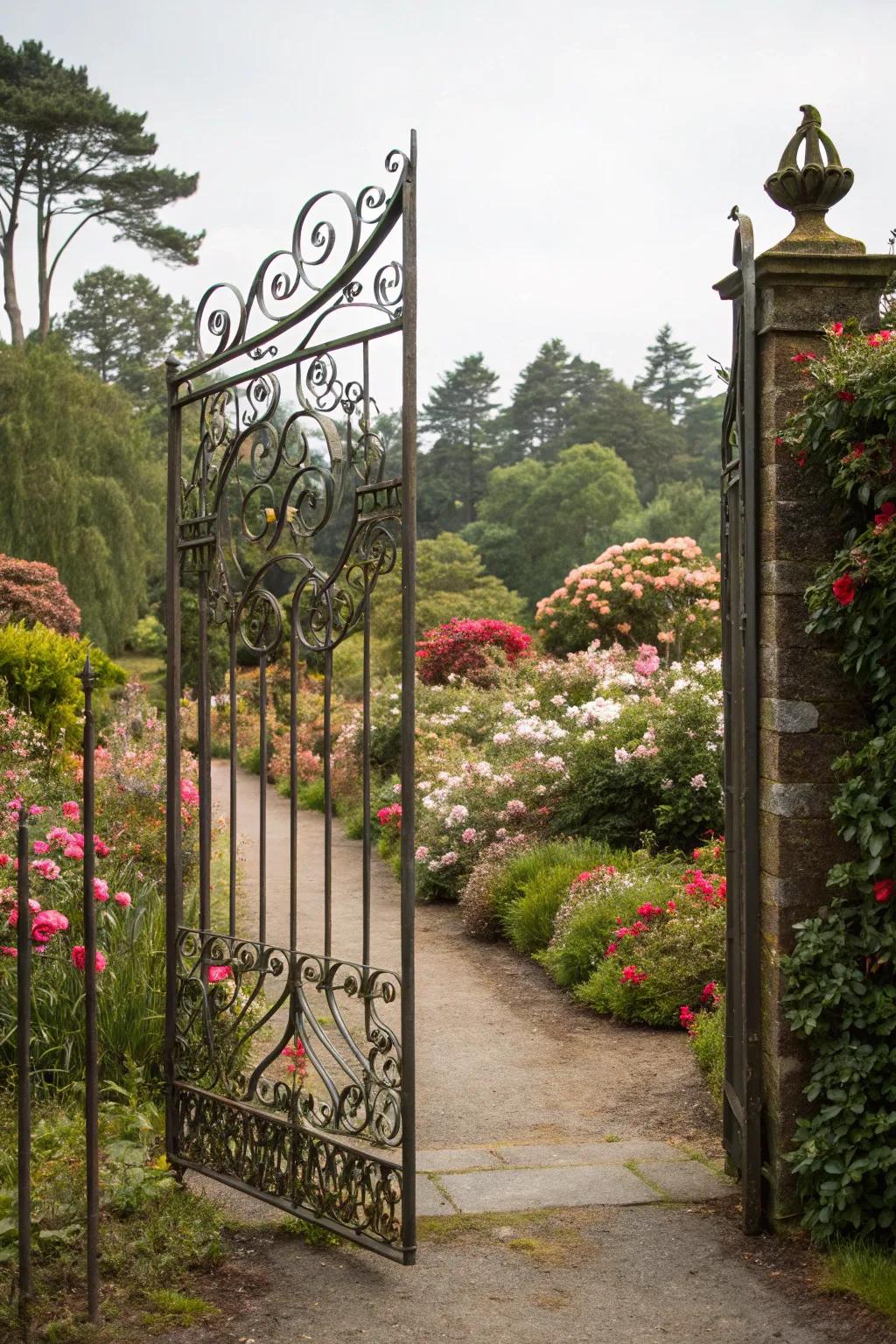 Let decorative metalwork be the star of your garden.