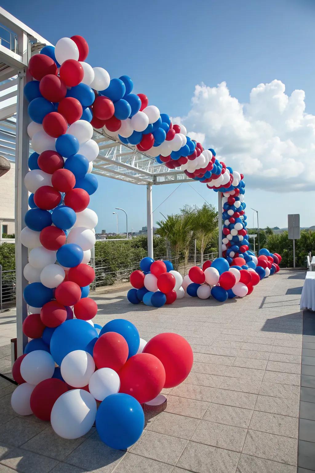A balloon backdrop adds a playful and colorful touch to your party.