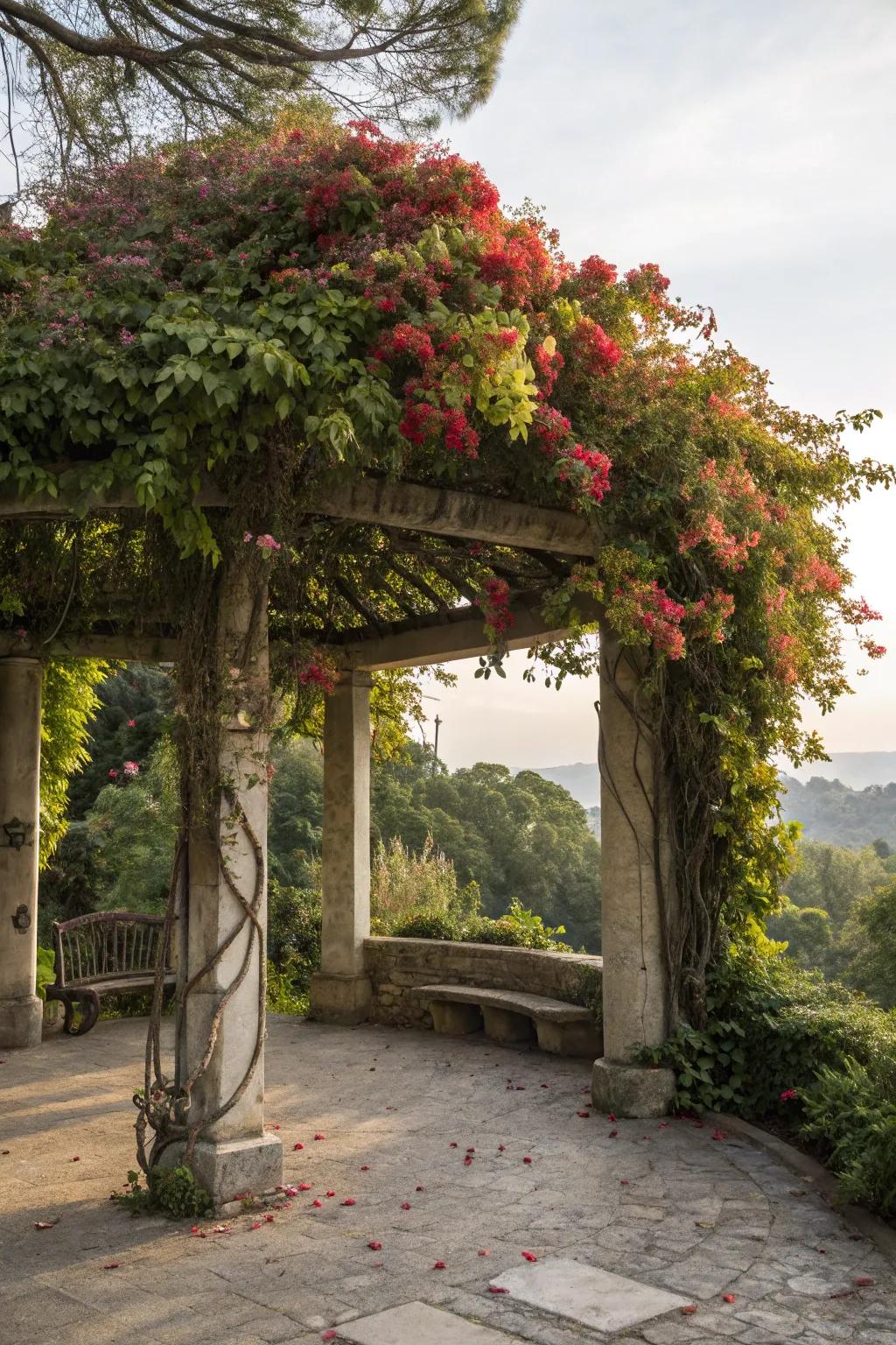 Greenery adds a natural enclosure and serene vibe to any alcove.