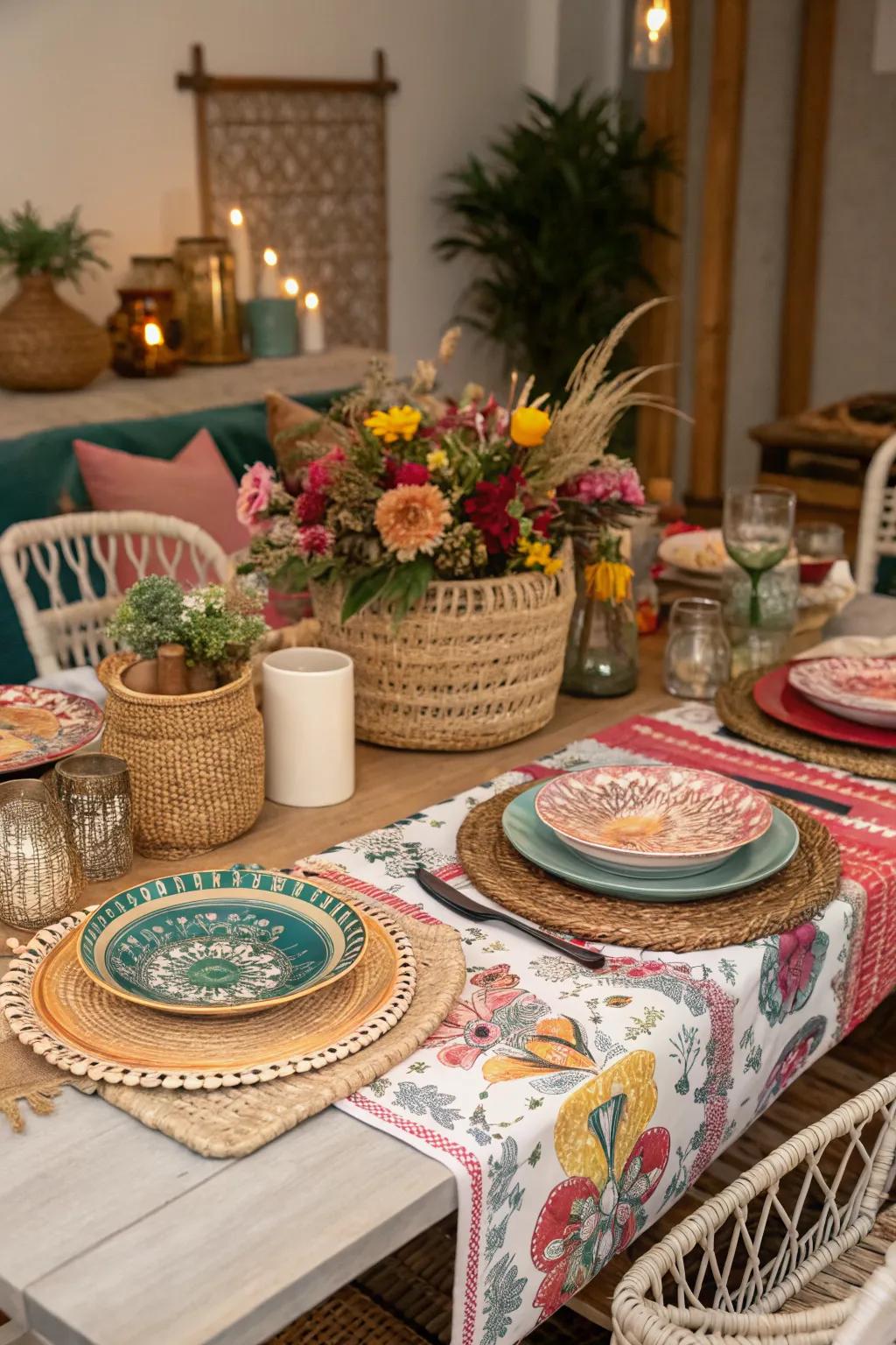 Embrace the whimsical world of boho chic.