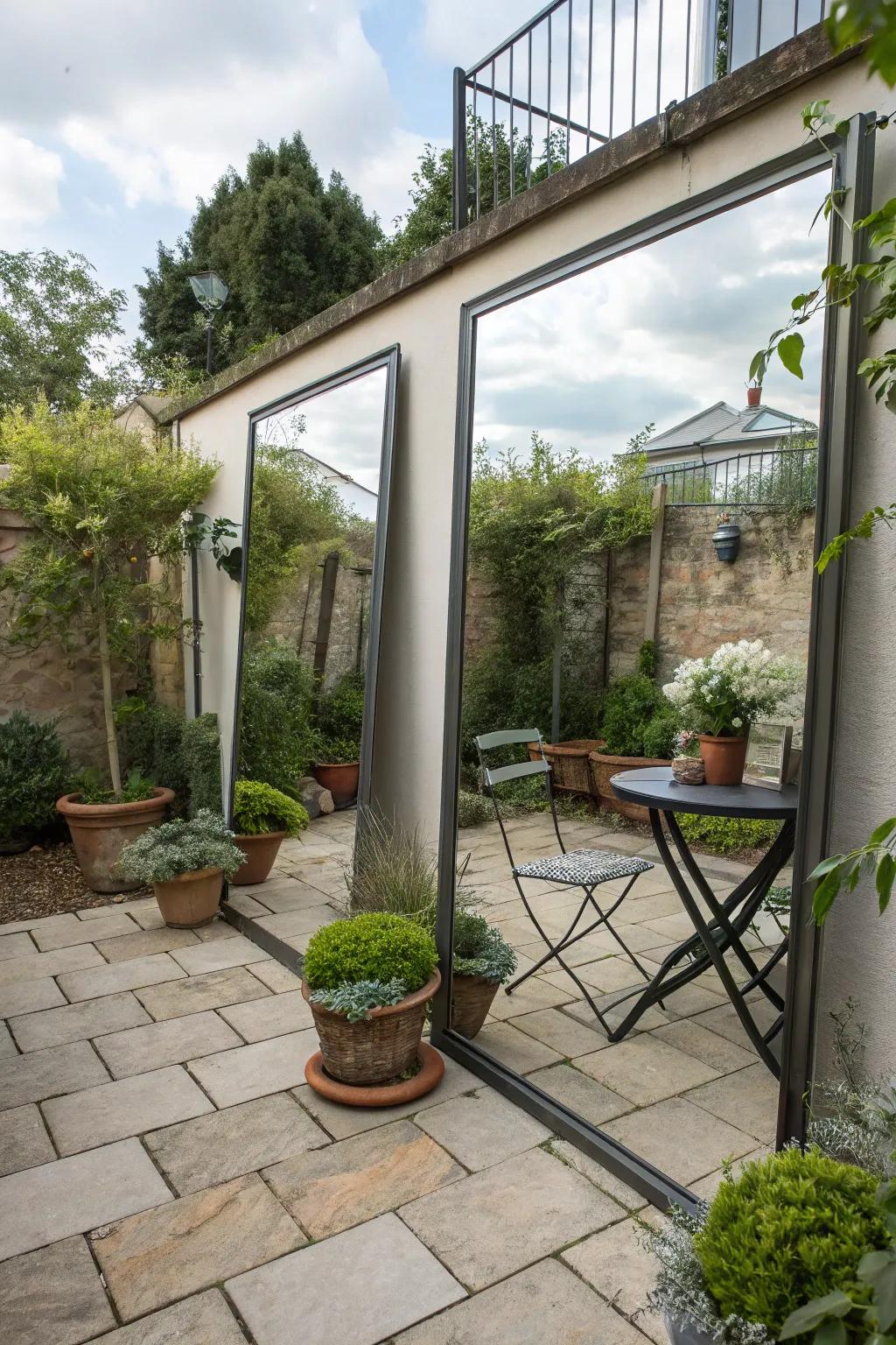 Mirrors can transform small spaces by adding depth.