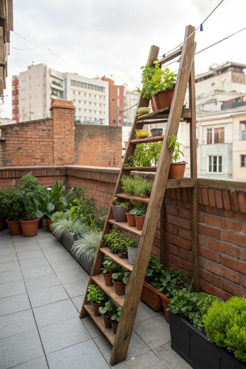 Maximize your space with a vertical garden.