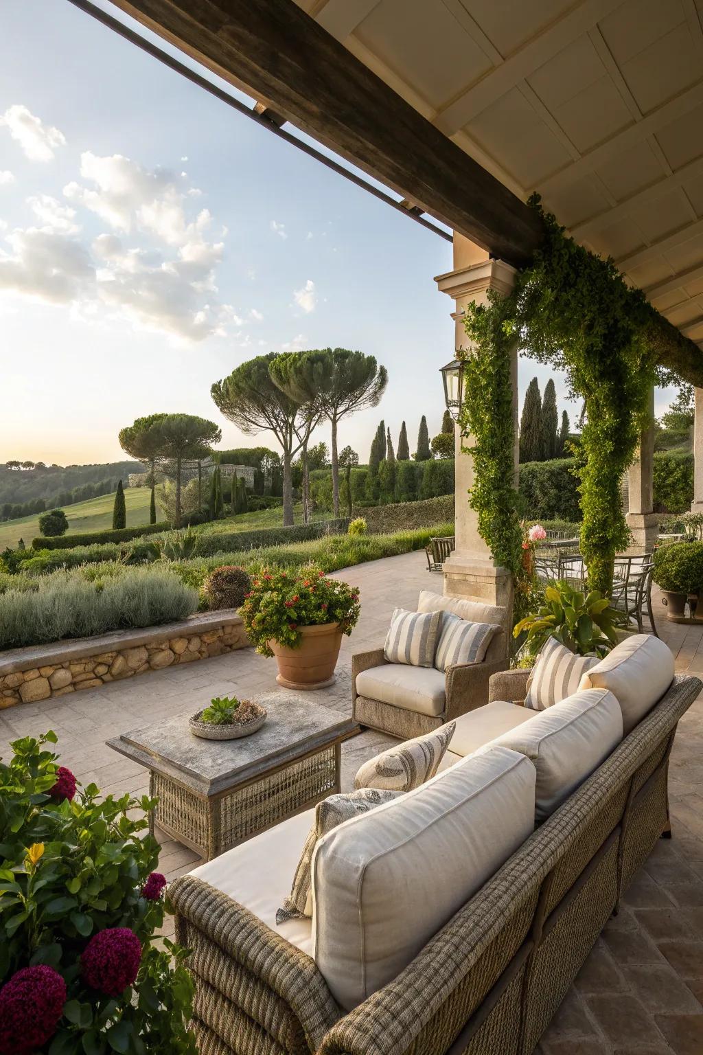 Lounge-worthy seating transforms your patio into a relaxation oasis.