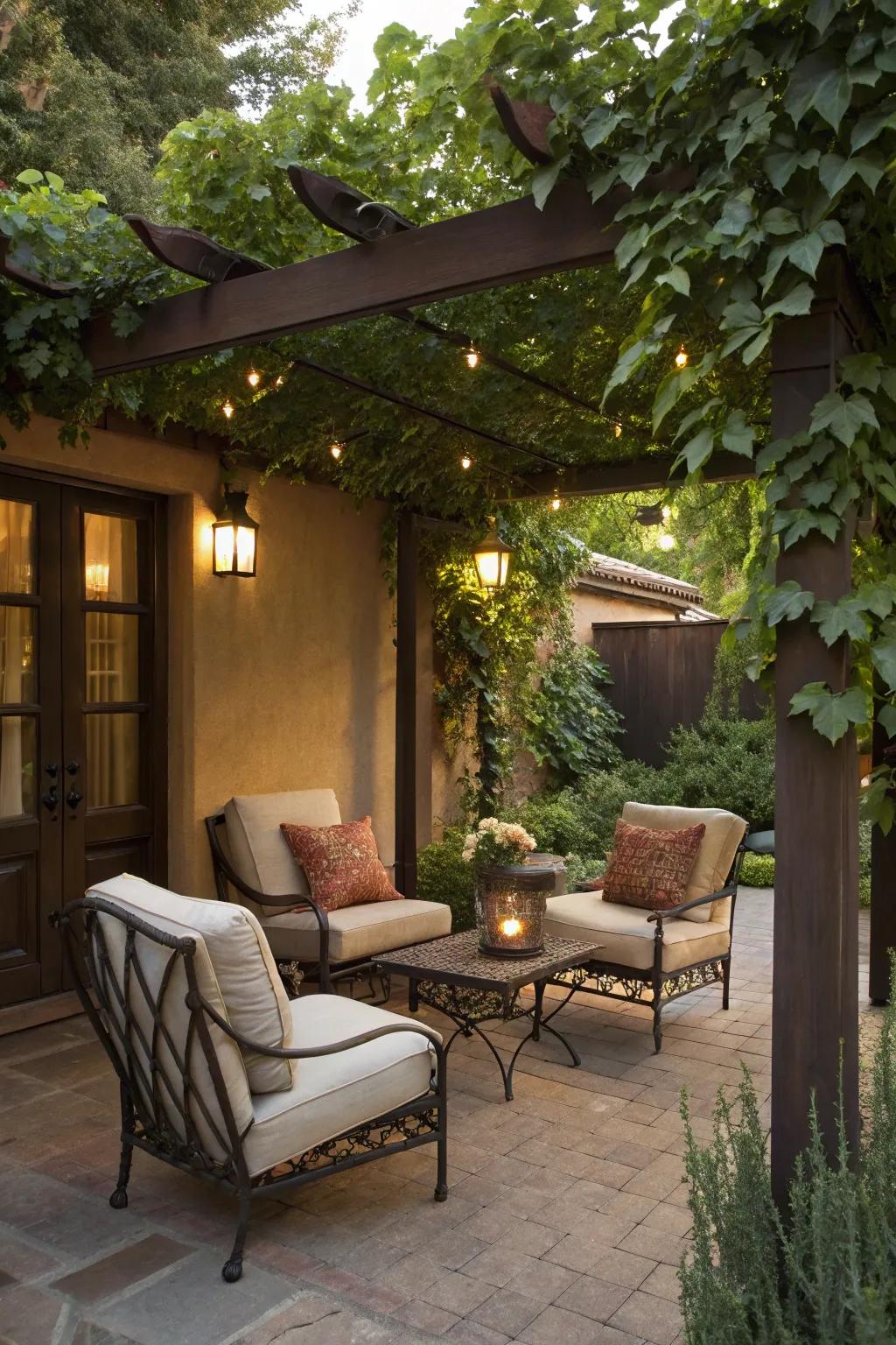 Smart furniture placement can enhance privacy on your patio.