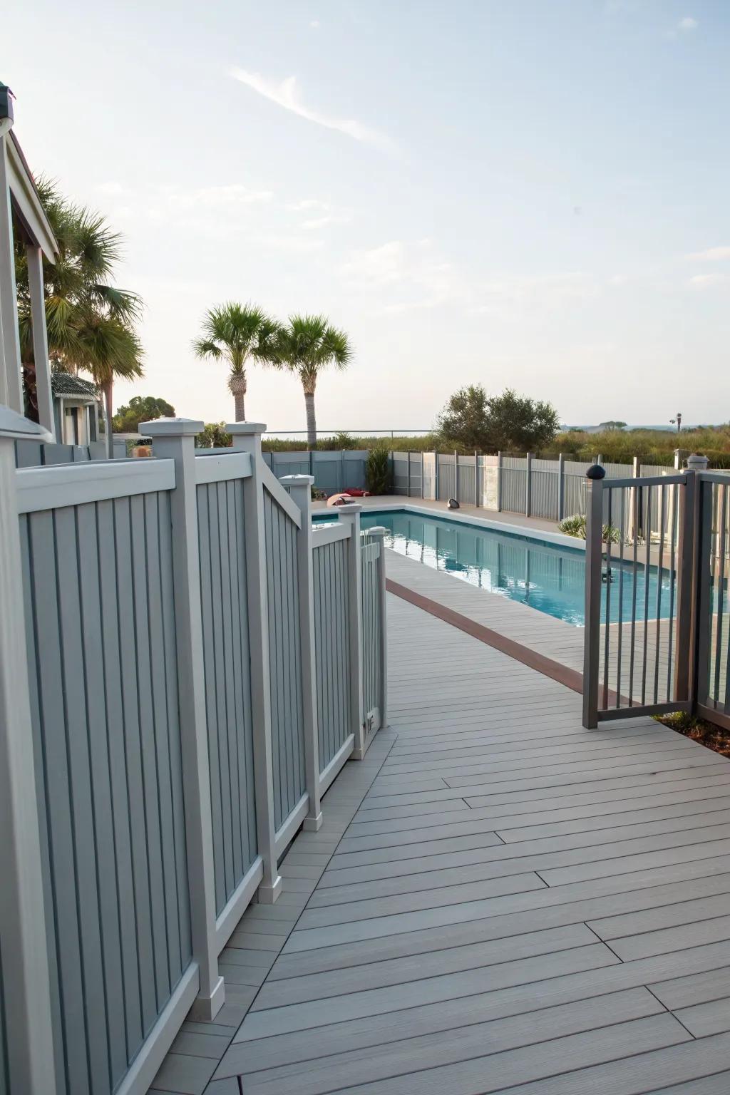 Tall fences offer a classic solution for privacy.