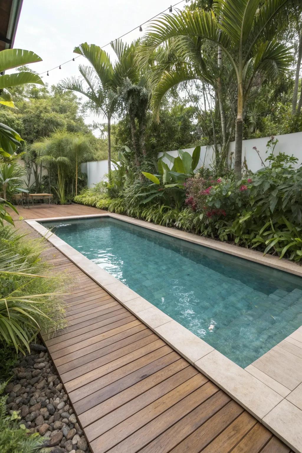 Wood-look porcelain combines beauty with durability.