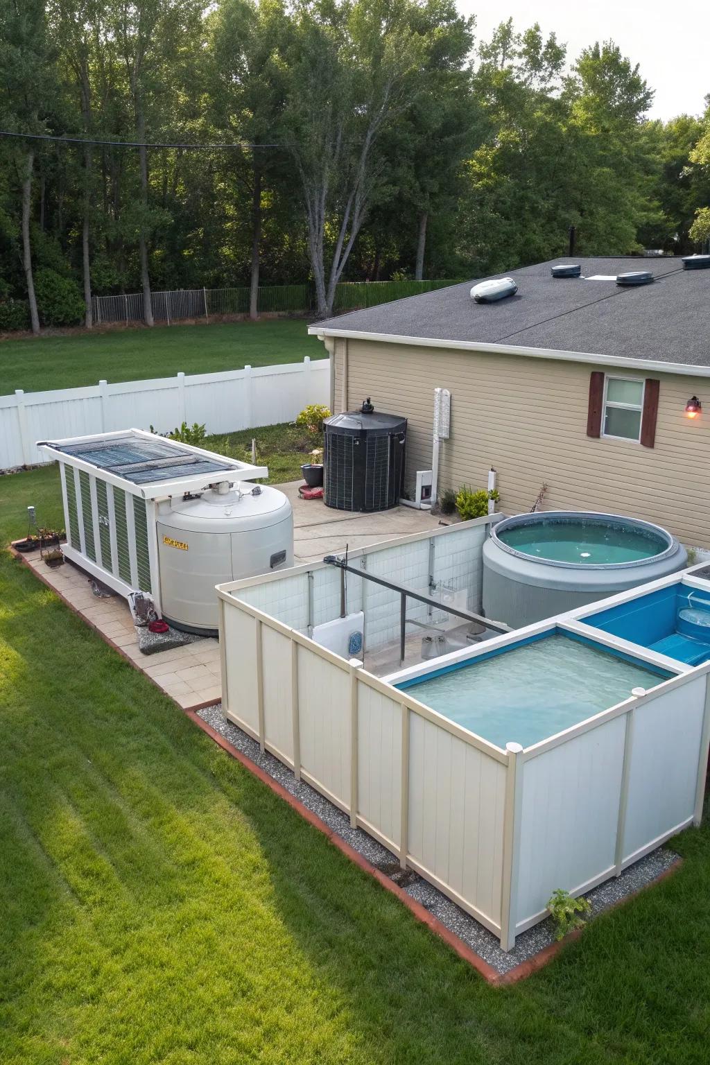 Modular enclosures offer versatile and stylish storage solutions.