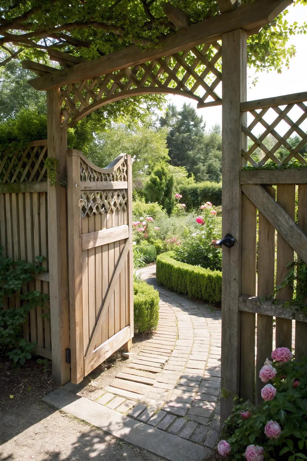 Ornamental details: the jewelry of garden gates.