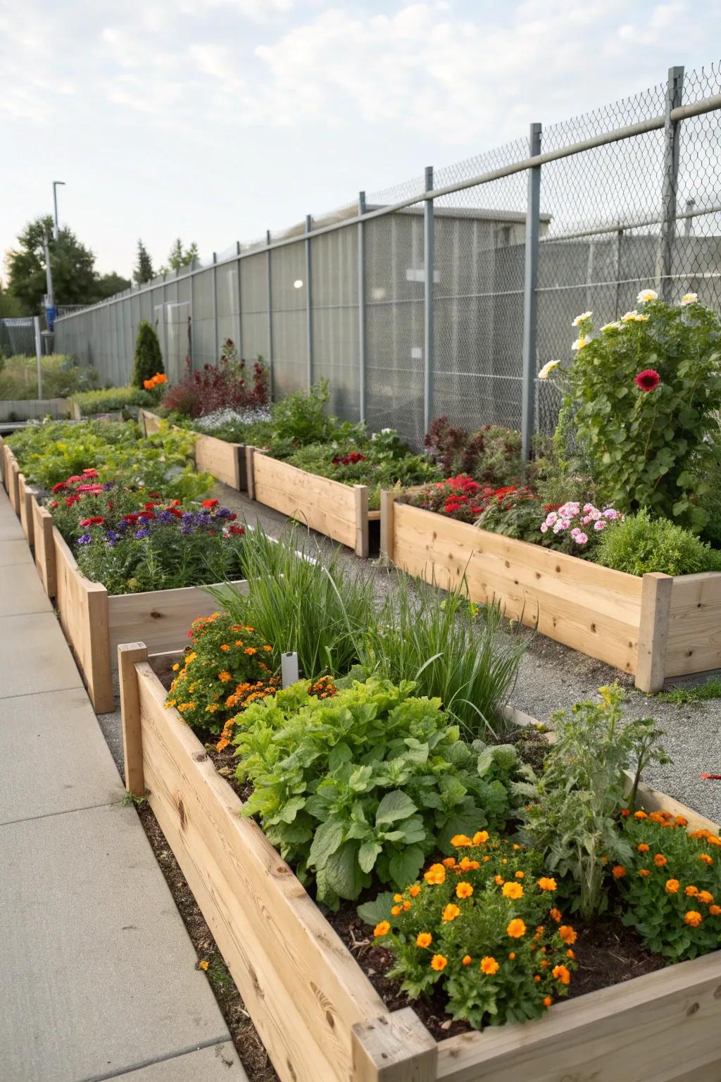 A diverse plant mix offers both beauty and utility.