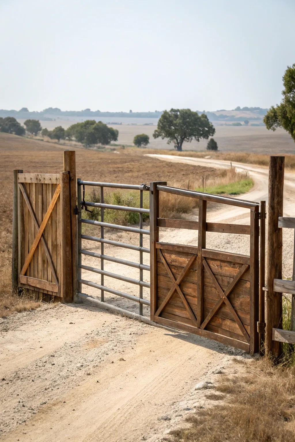A balanced design offering visibility and security.