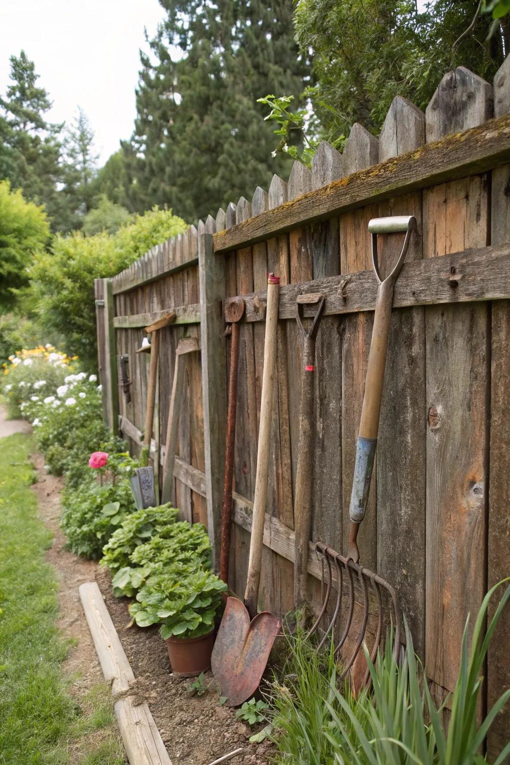 Reclaimed redwood adds history and rustic charm