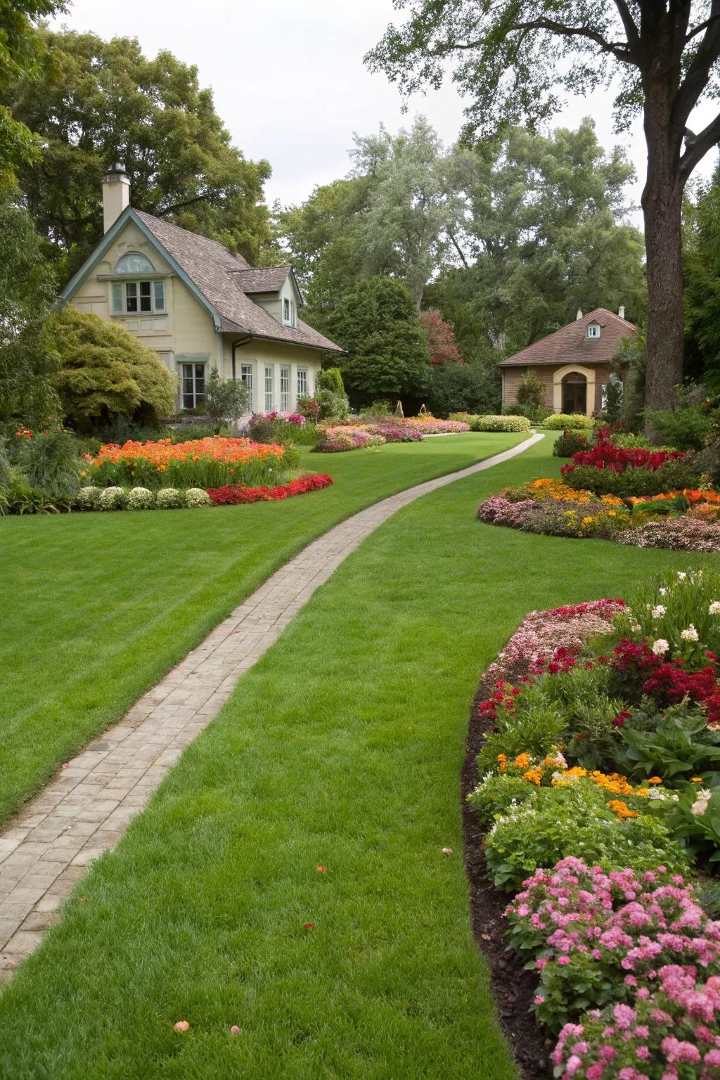 A lush lawn is the foundation of any stunning landscape.