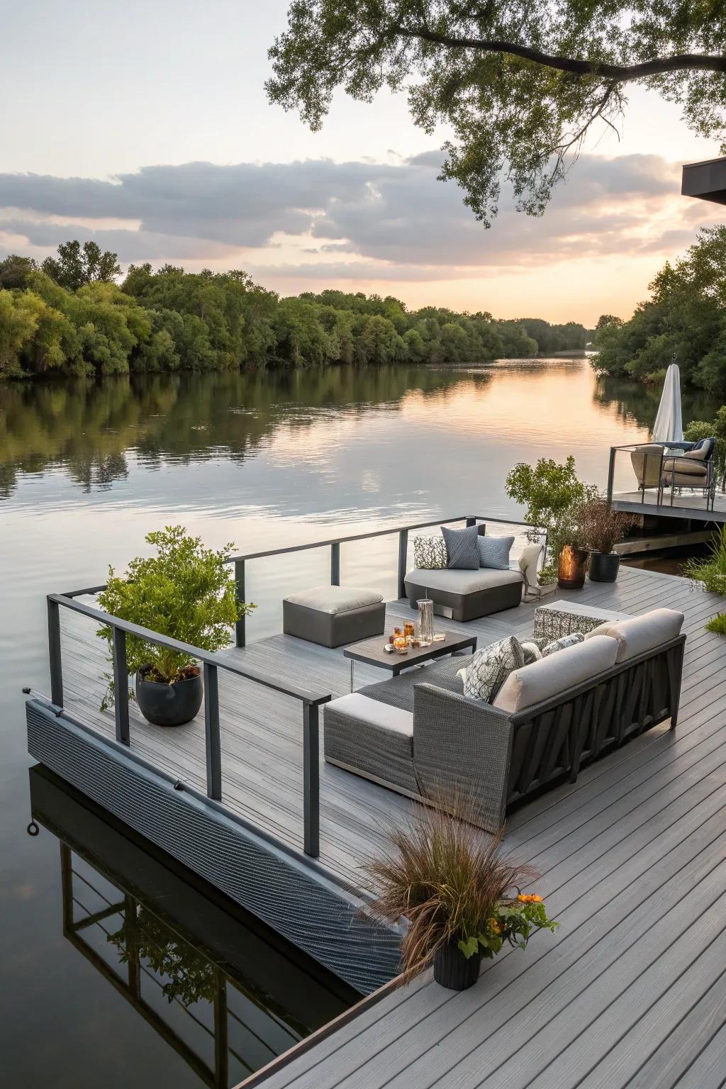 A low-maintenance composite dock perfect for busy lifestyles.