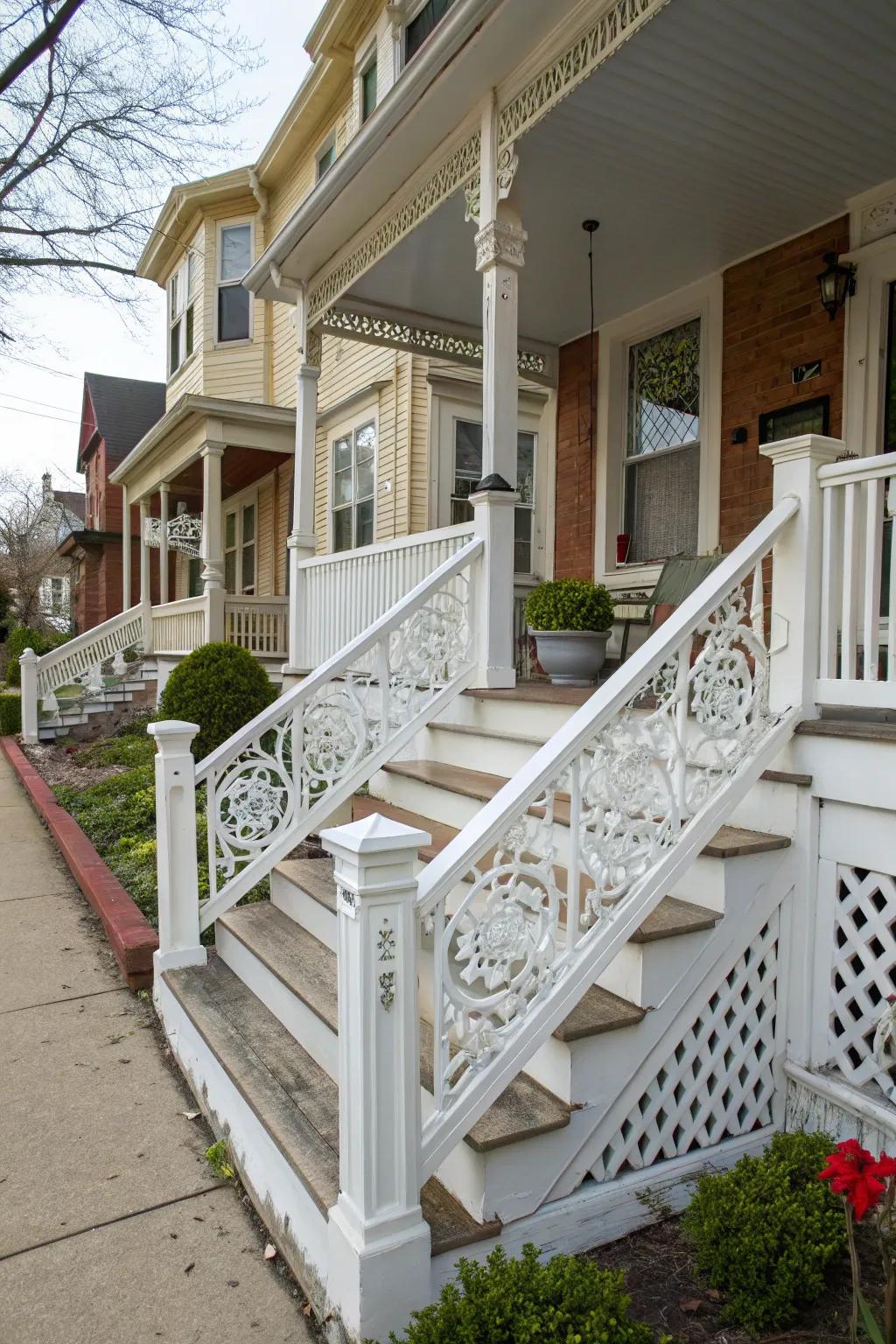 Highlighting architectural details can enhance your porch's character.