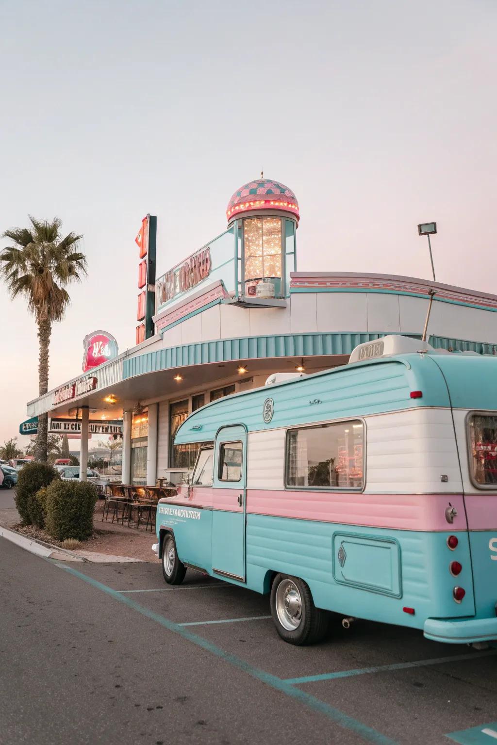 A retro color scheme that brings back the charm of yesteryear.