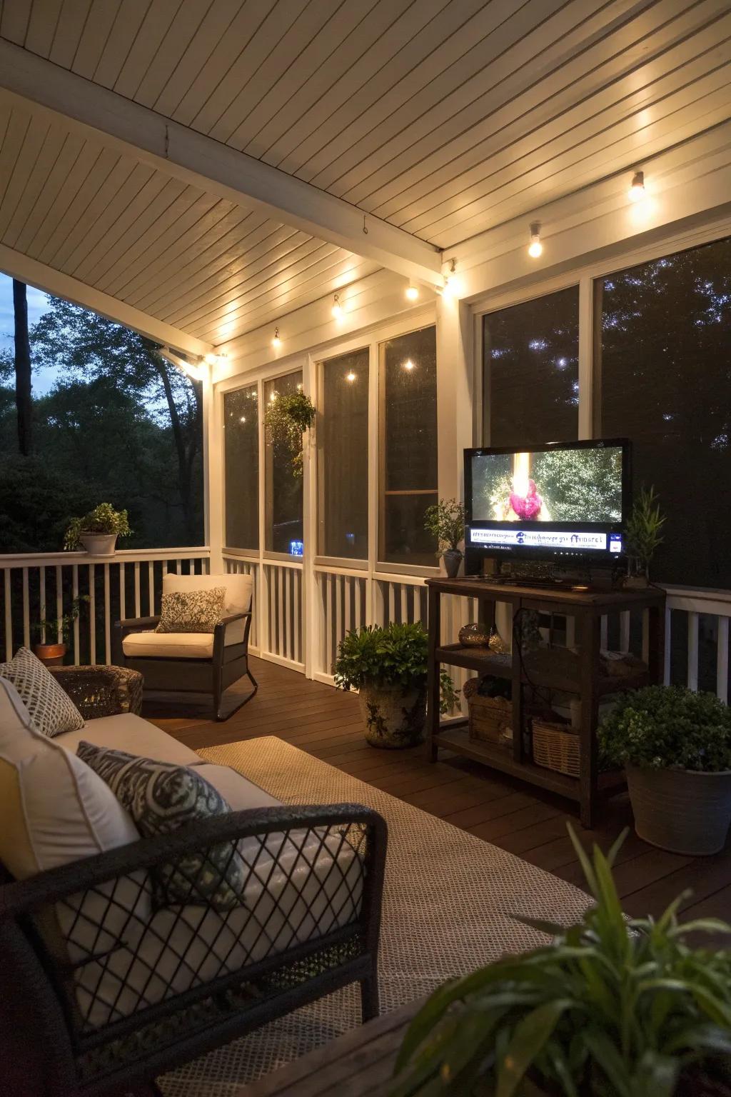 Enhance your porch with inviting ambient lighting.