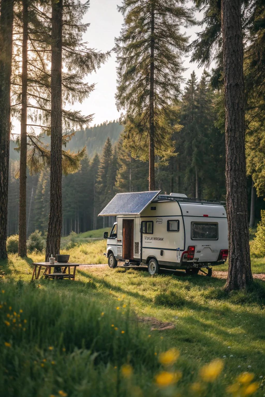 Sustainability meets adventure with eco-friendly camper features.