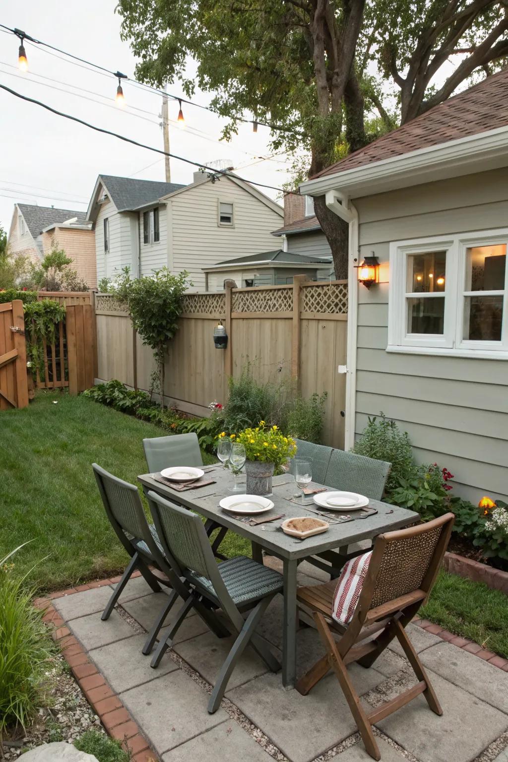Multi-purpose furniture optimizes functionality in small areas.