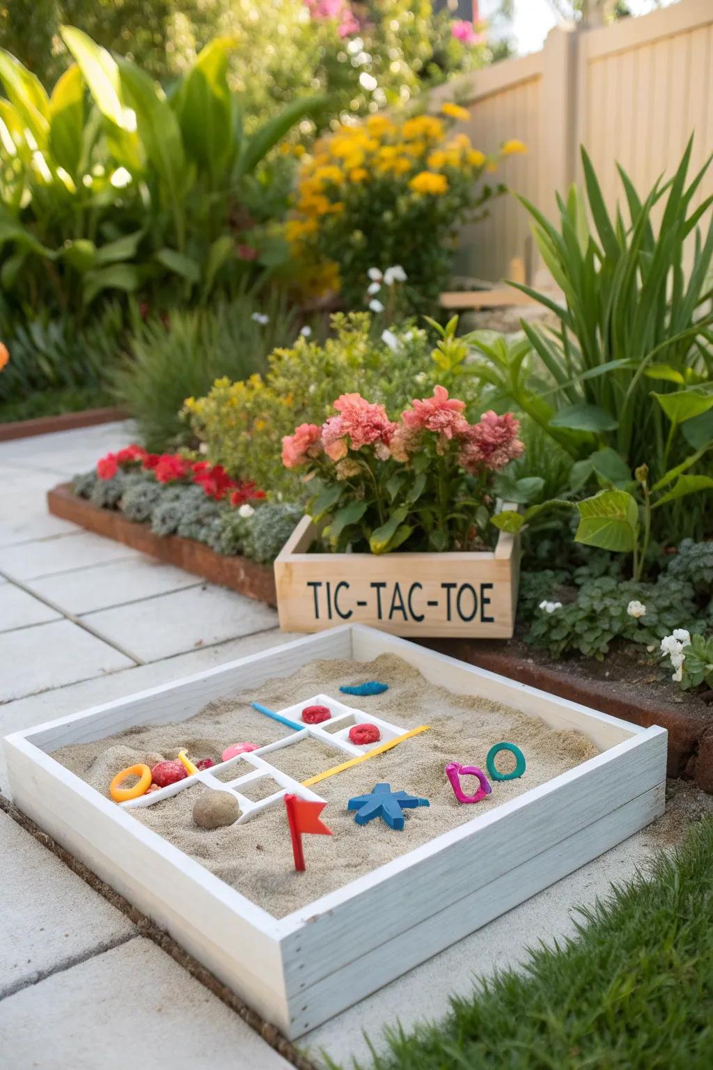 An interactive sandbox offering endless fun.