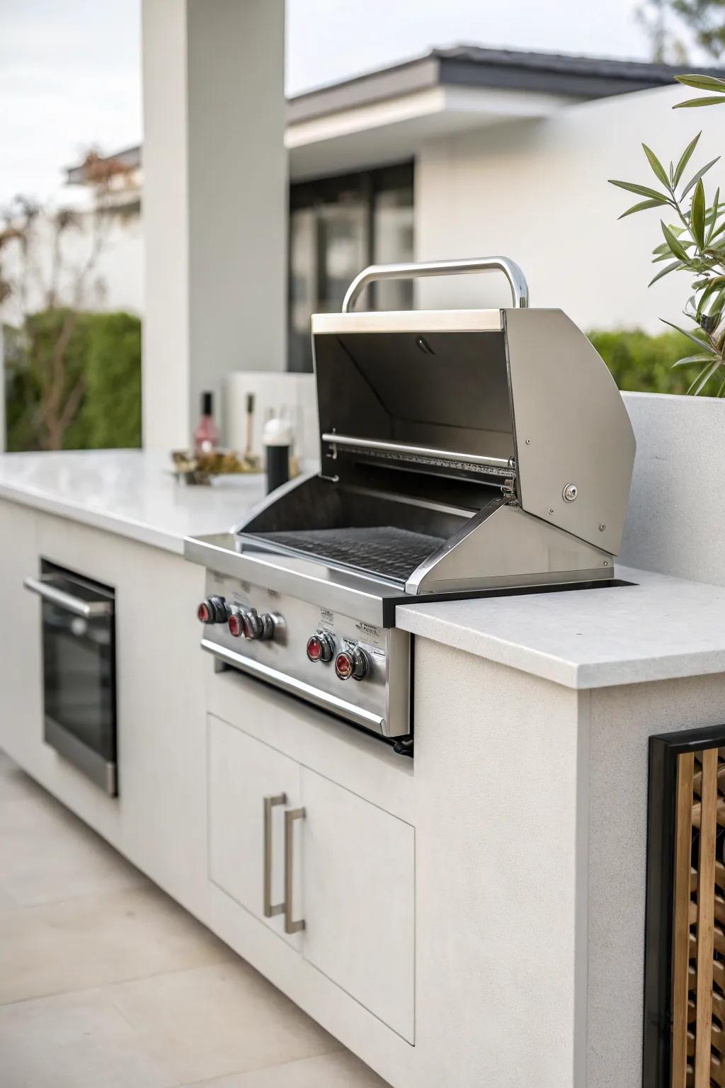 A minimalist design keeps your grill area sleek and stylish.