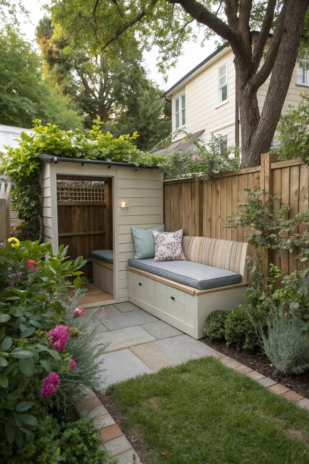 Choose furniture that serves multiple purposes to save space.