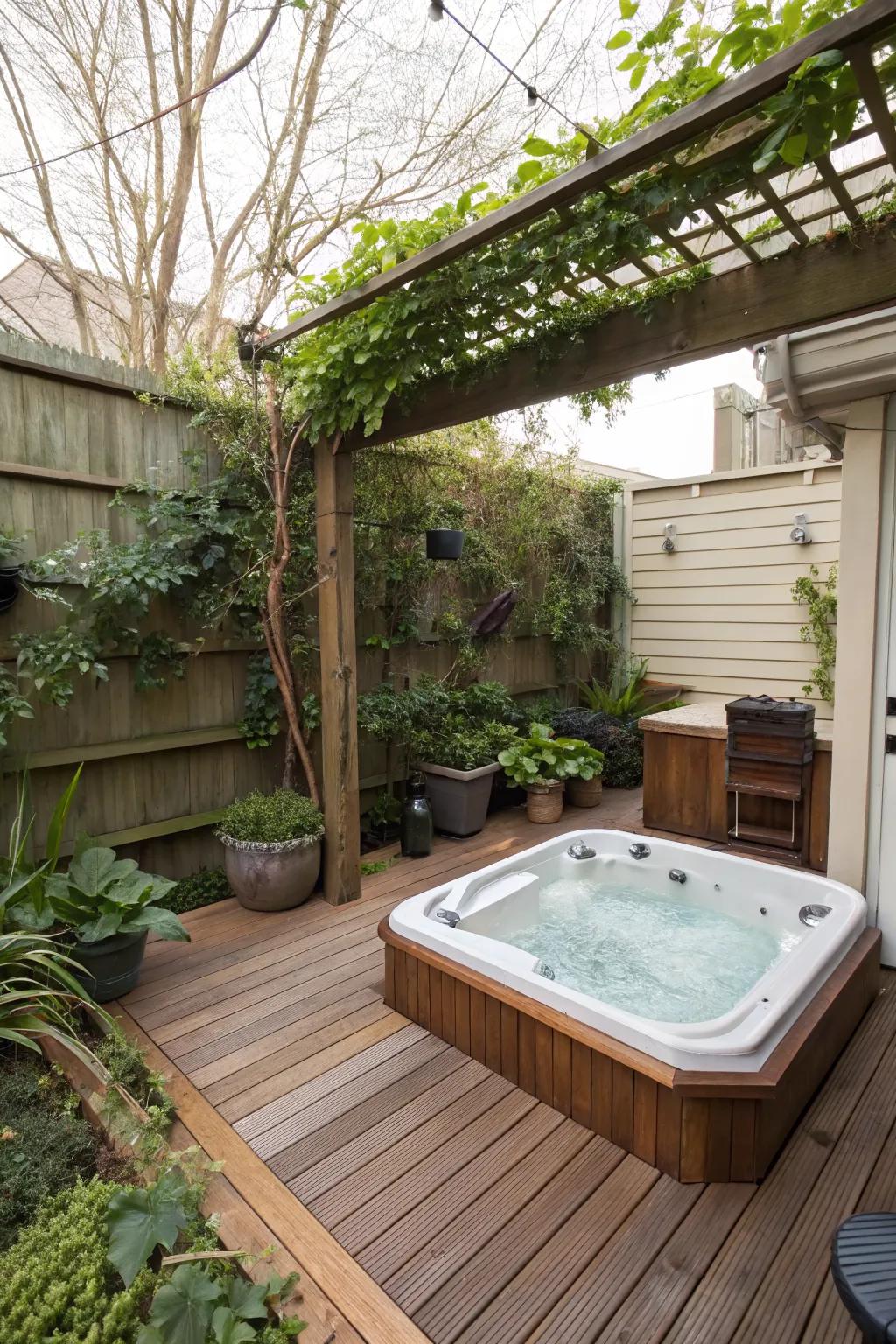 Decking adds a touch of elegance and structure to your patio.