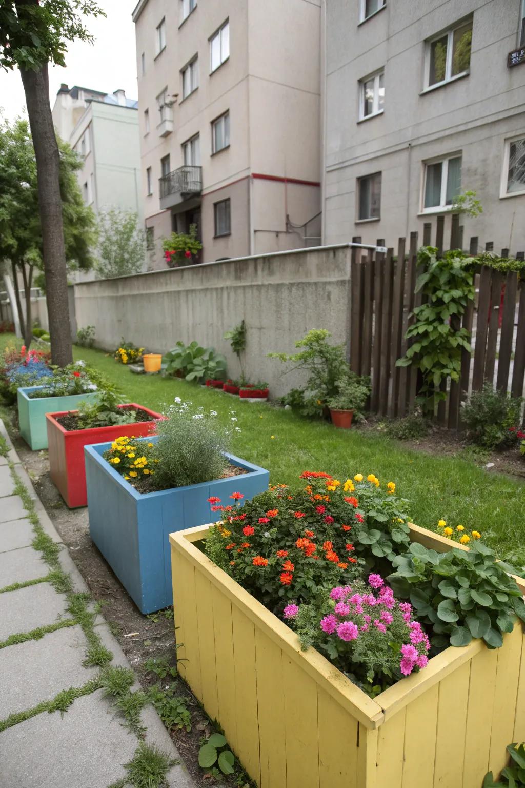 Add color and variety with container gardening.