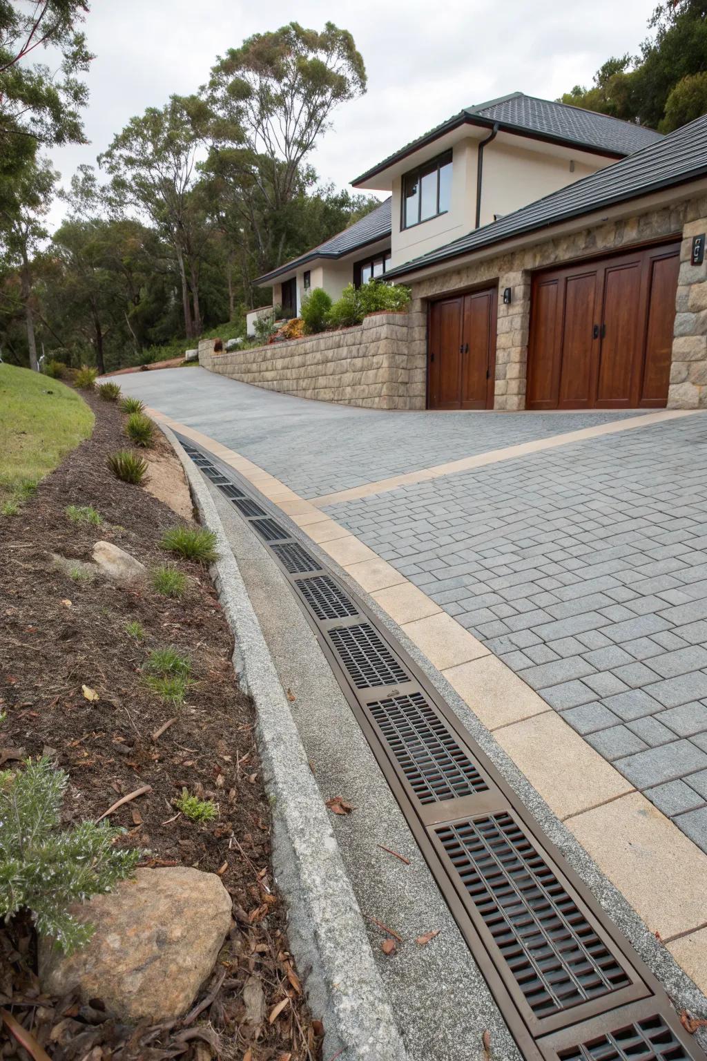 Smart drainage solutions protect your driveway from erosion.