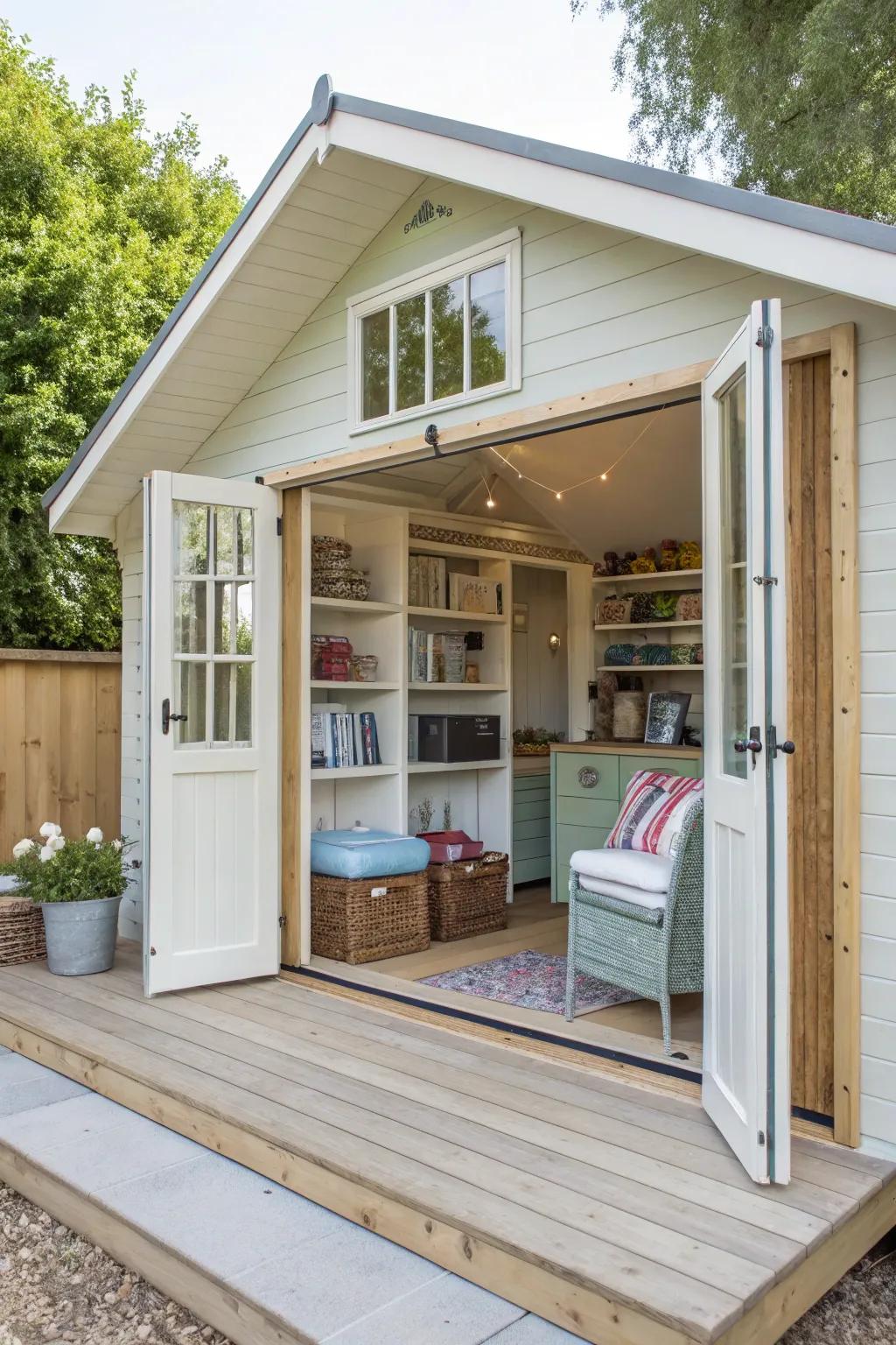 A cleverly designed compact summer house.
