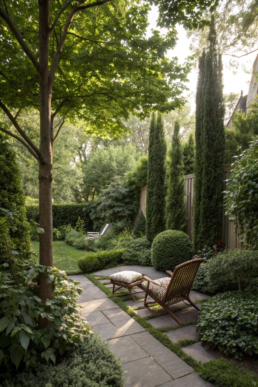 Enjoy solitude in your garden with natural privacy screens.