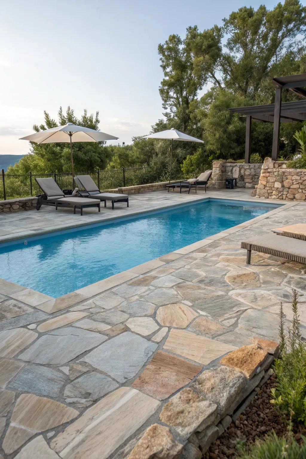 Sophisticated decking options elevate your pool's appeal.