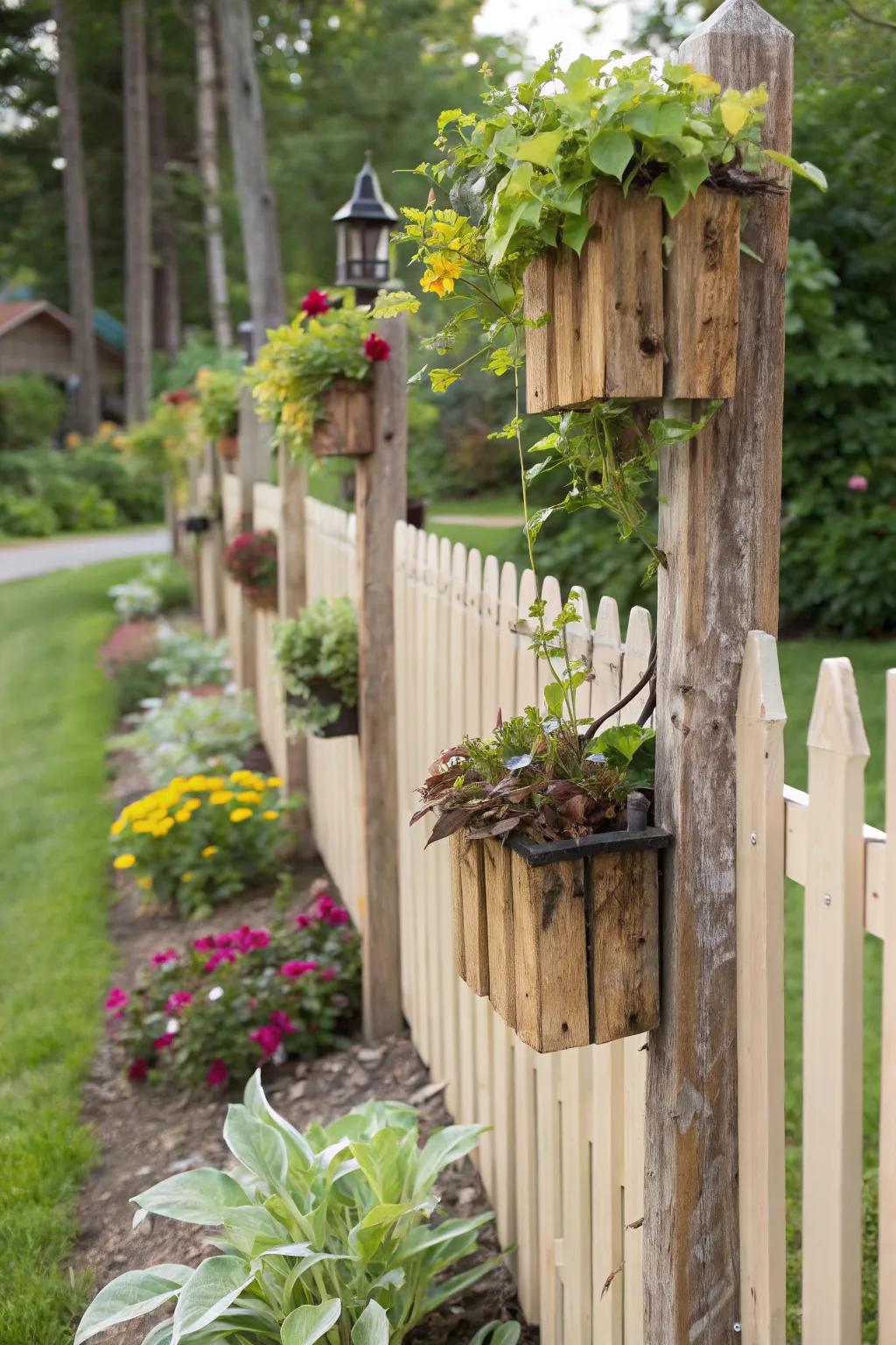 Get creative with DIY fence toppers for a personal touch.