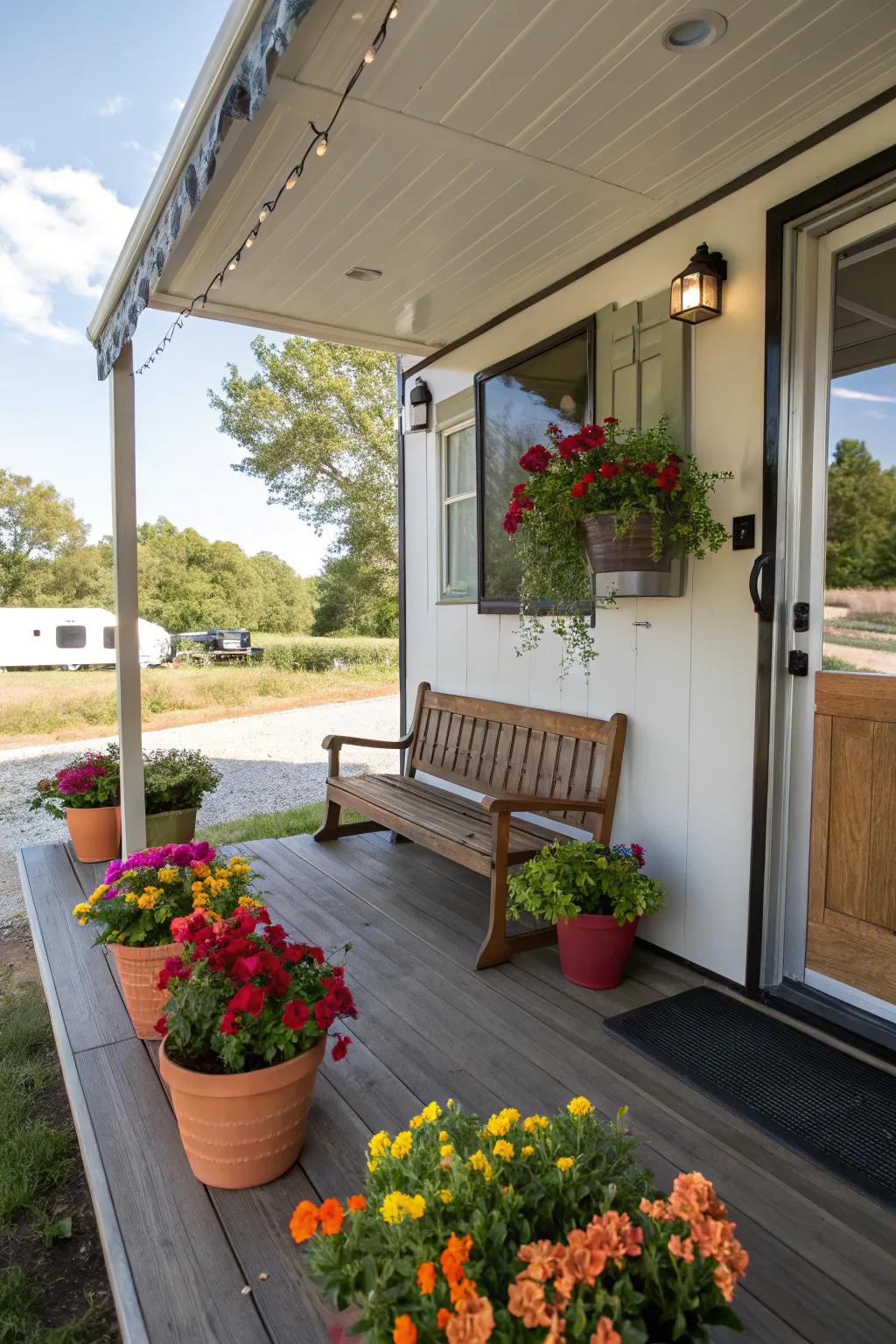 An enhanced porch for a warm welcome