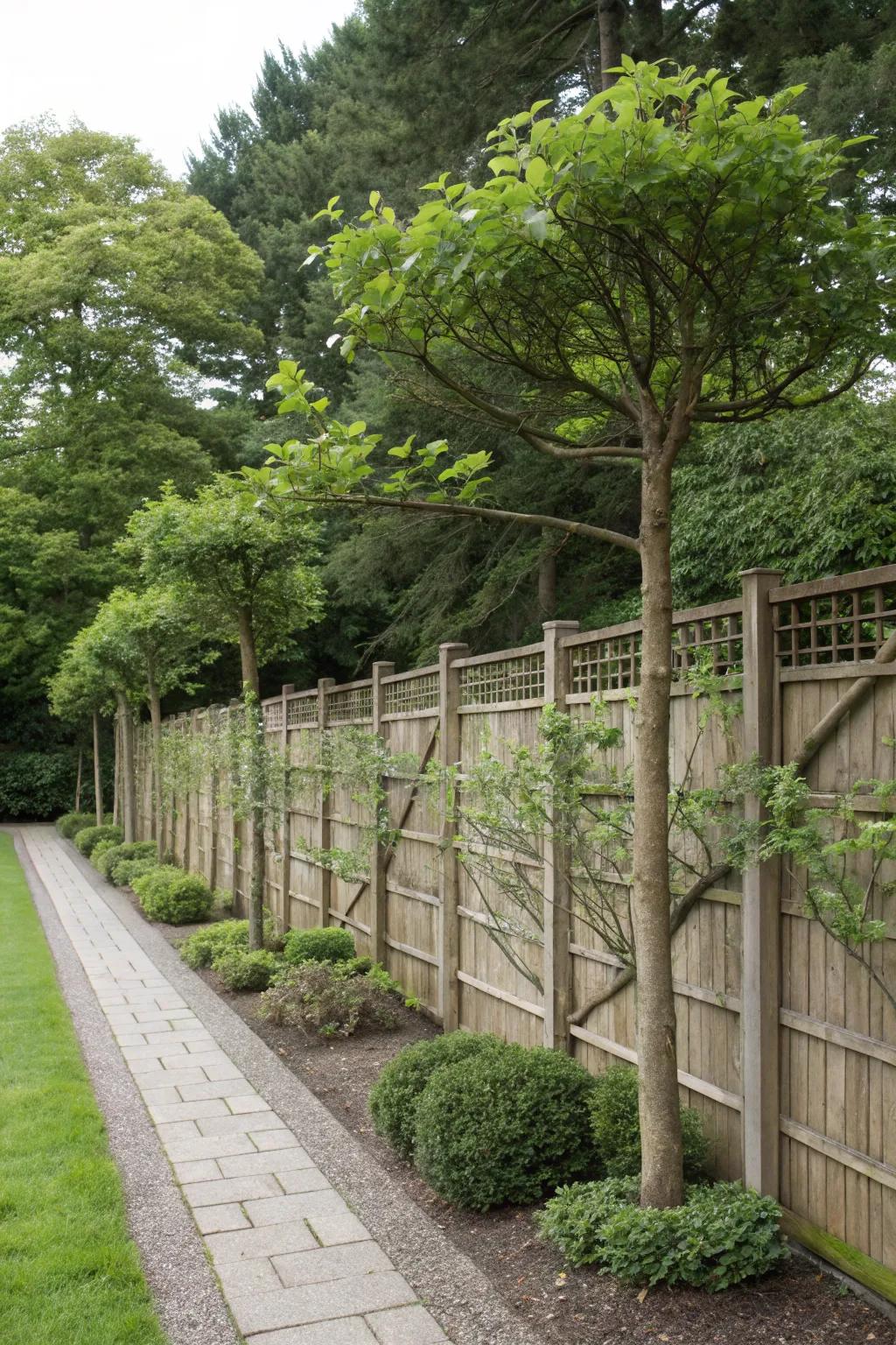 Living tree fences bring life and greenery to your garden boundaries.