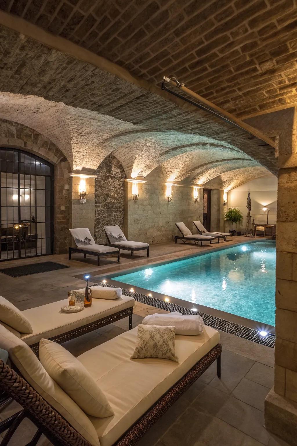 A poolside oasis with inviting seating areas for ultimate relaxation.