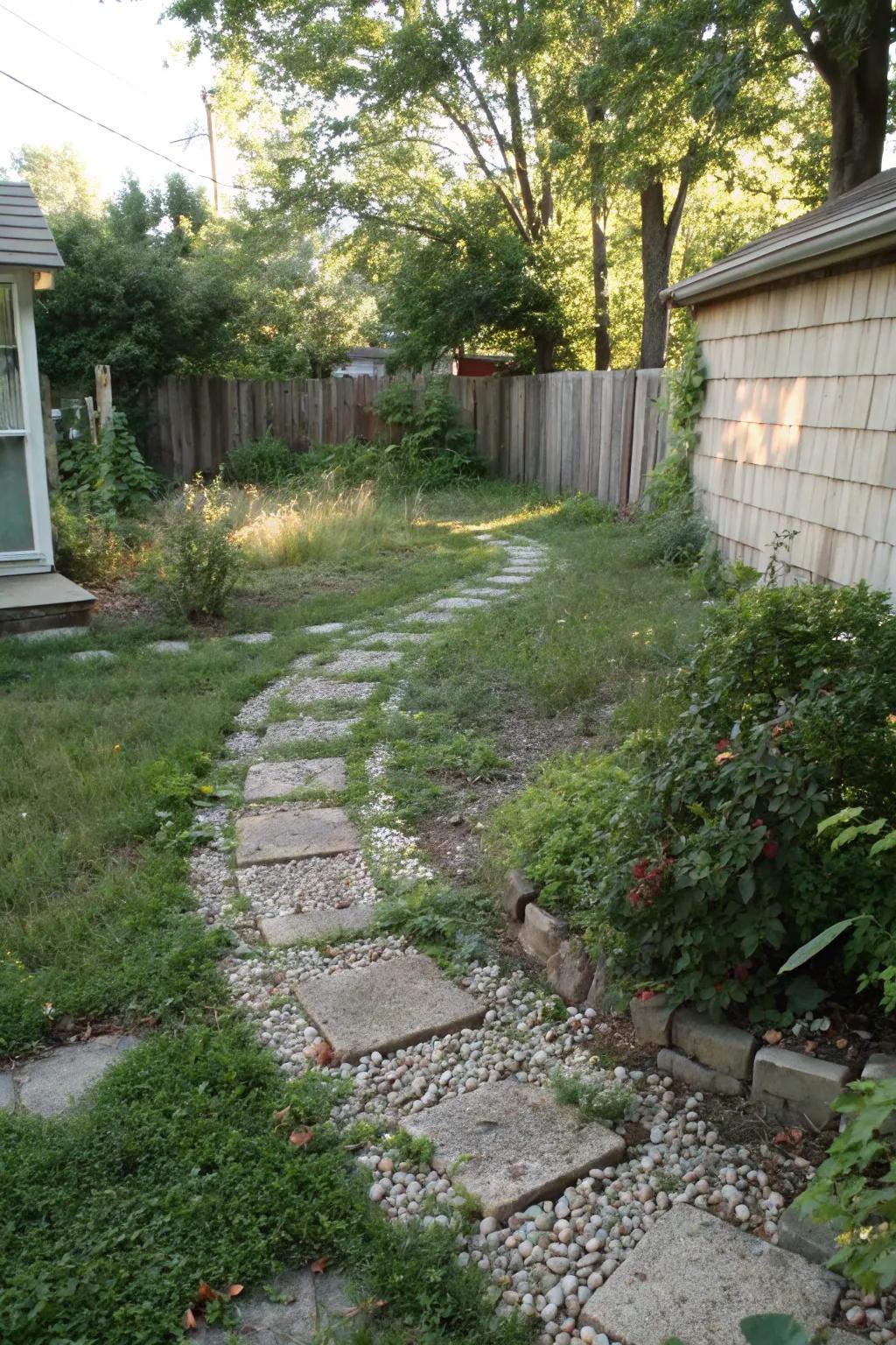 A scenic pathway to explore every inch of your garden.
