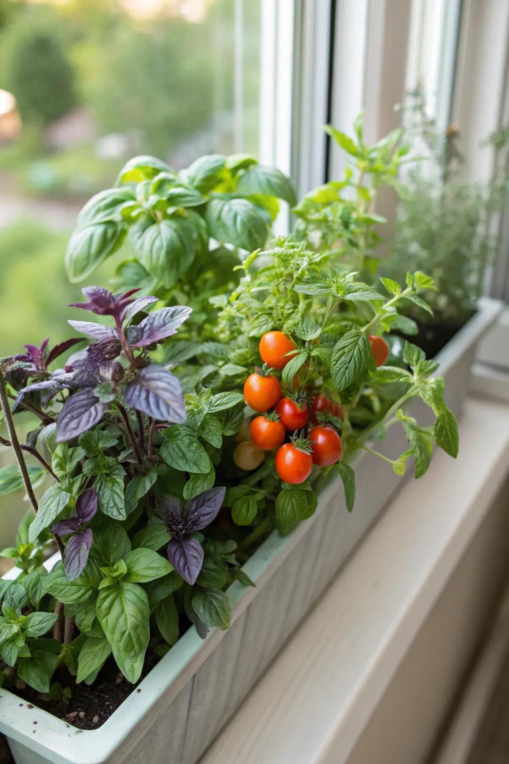 Grow your own herbs and veggies right outside your window.