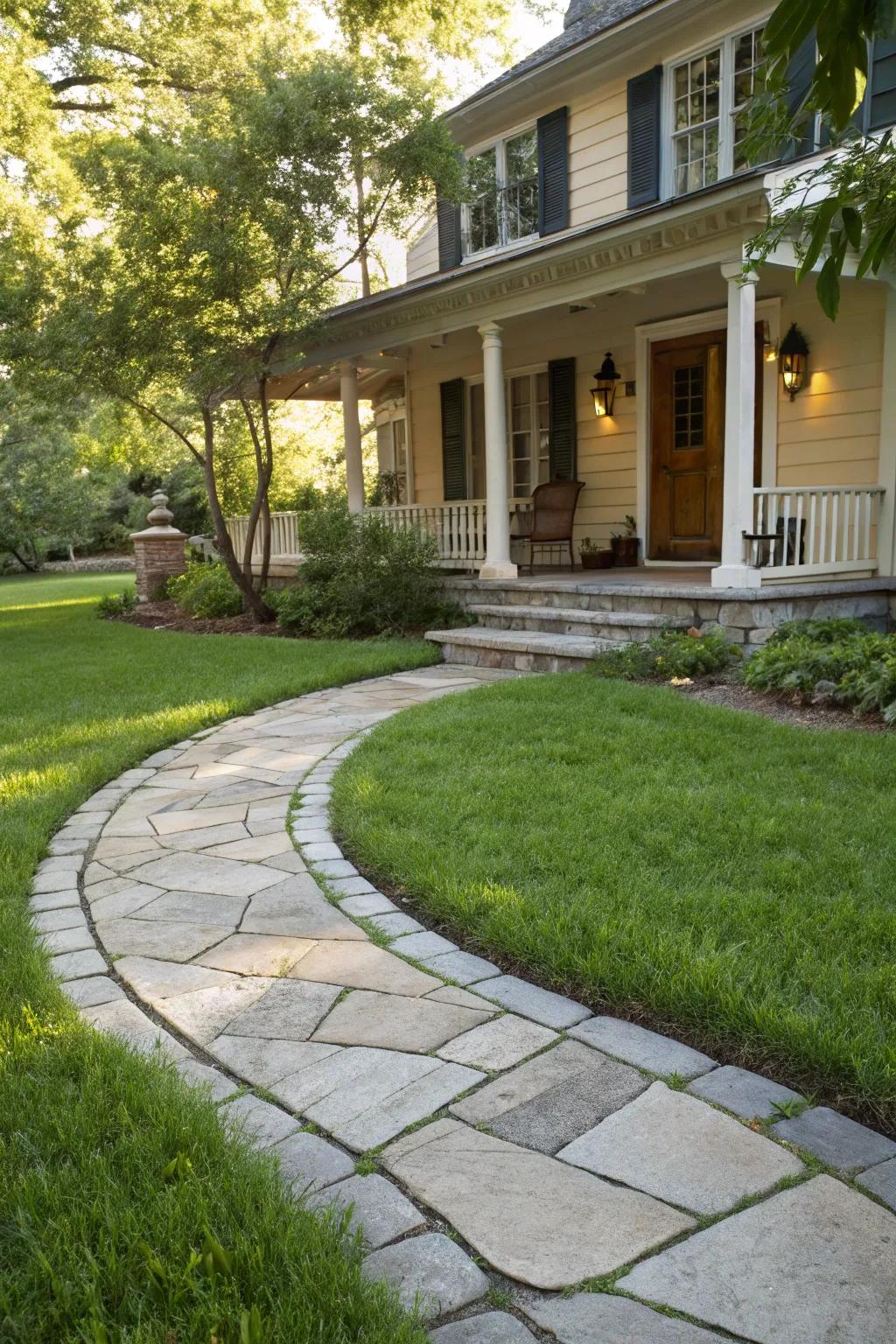 An inviting curve that welcomes you home