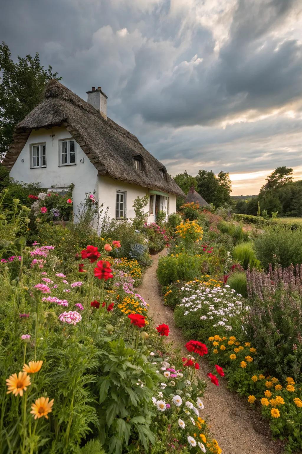 Wildflowers add cottage charm to a home garden.