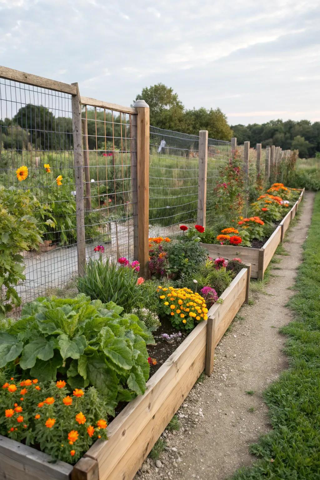 A garden sanctuary enclosed with beauty and function.