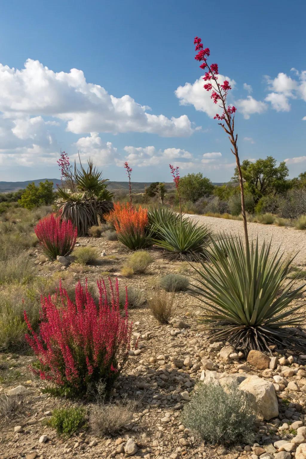 Native plants like Texas sage are perfect for a sustainable garden.