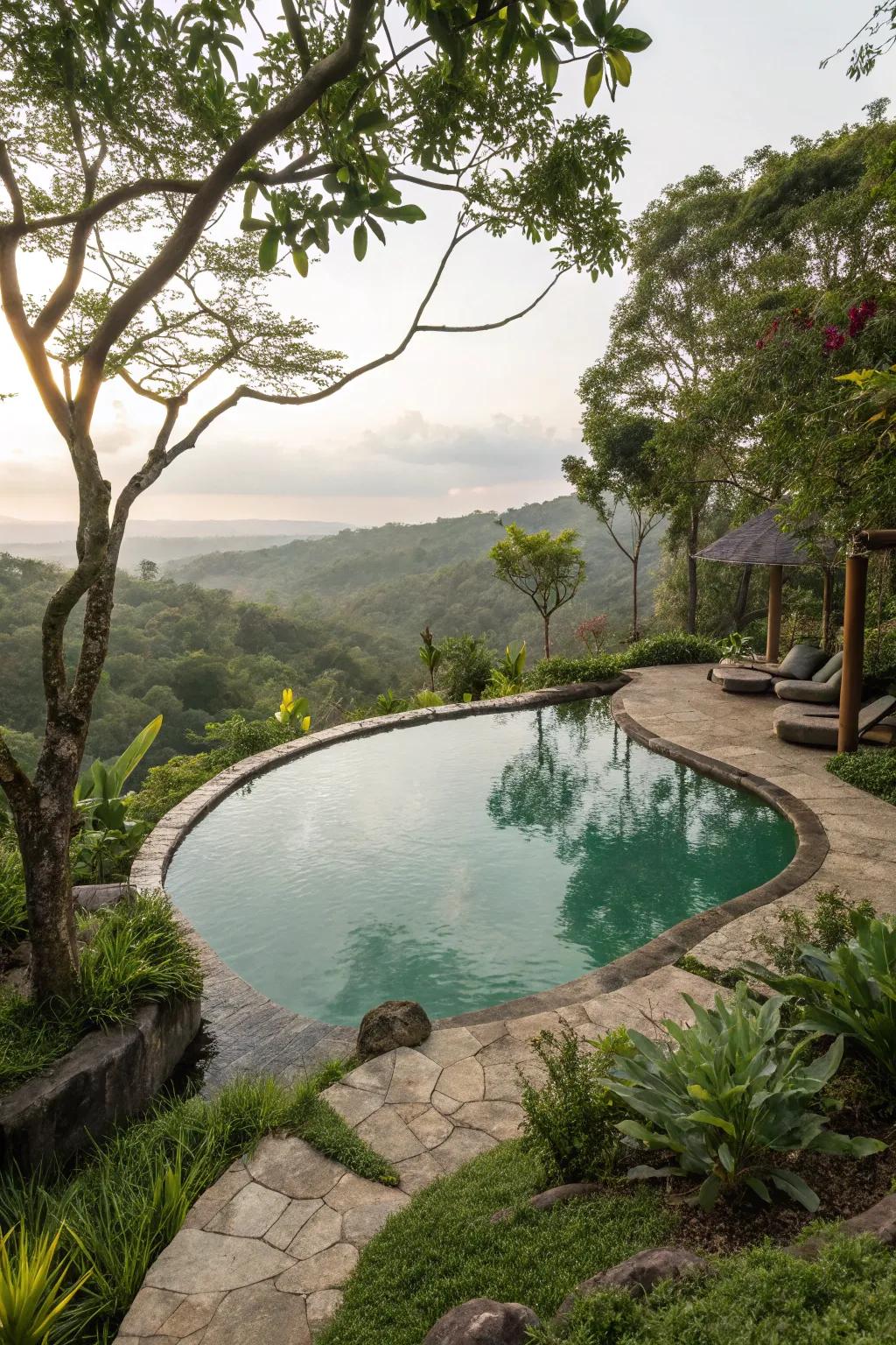 Blend your pool seamlessly into the natural surroundings.