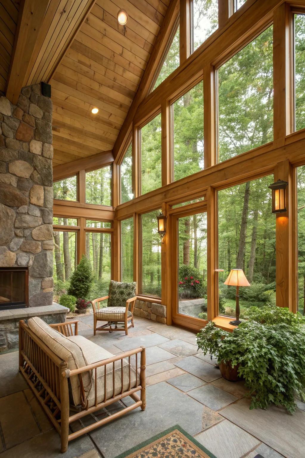 A seamless blend of indoor style with outdoor nature.