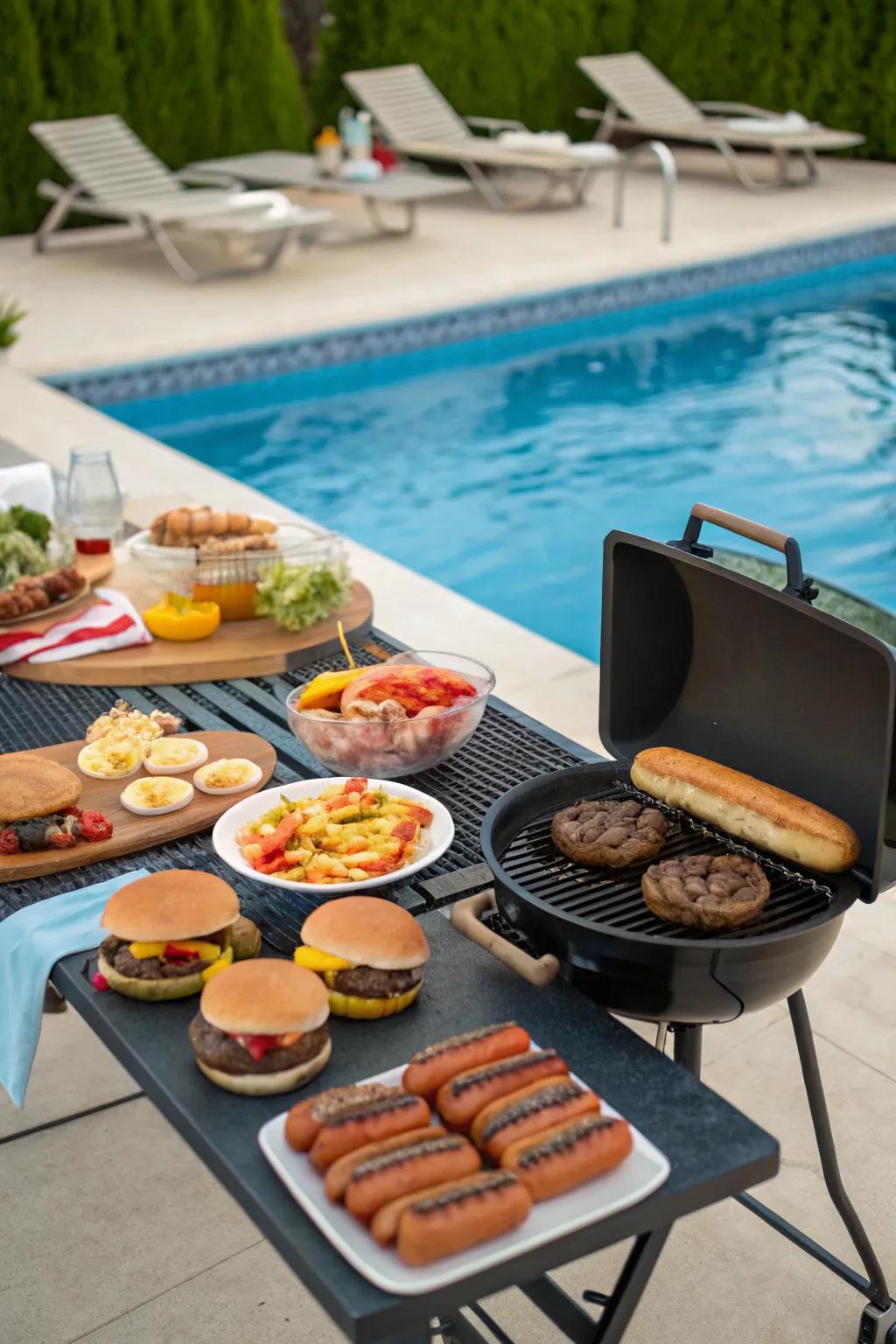Nothing says 4th of July like a poolside BBQ!